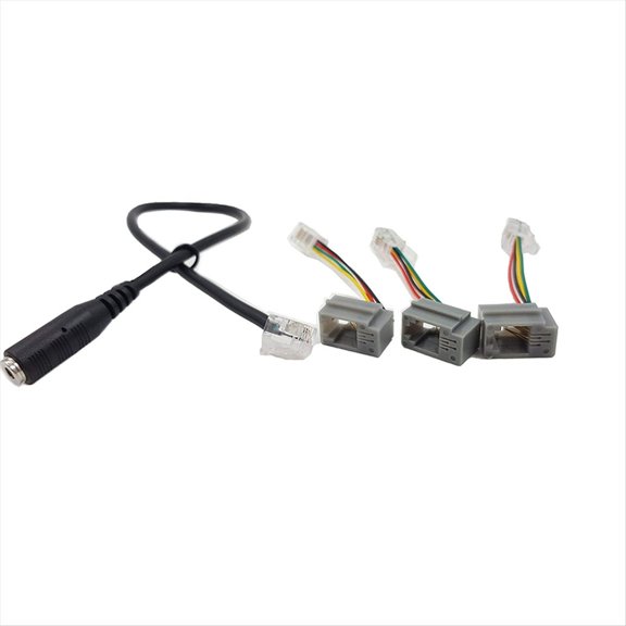 9x 4P4C RJ9 Cable,3.5mm Smartphone Headset to RJ9 Adapter Cable,Adapter Cable Converter for IP Phones Telephone