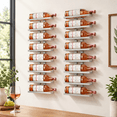 2-set 8 Tier Wall Mount Wine Rack (16 Tiers) Racks For Bottles Display ...