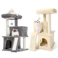 2 set Cat Tree with Toy, Cat Tower condo for Indoor Cats, Cat House