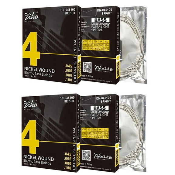 2 set Electric 4 String Strings 6 Nickel Would Professional Strings -045100