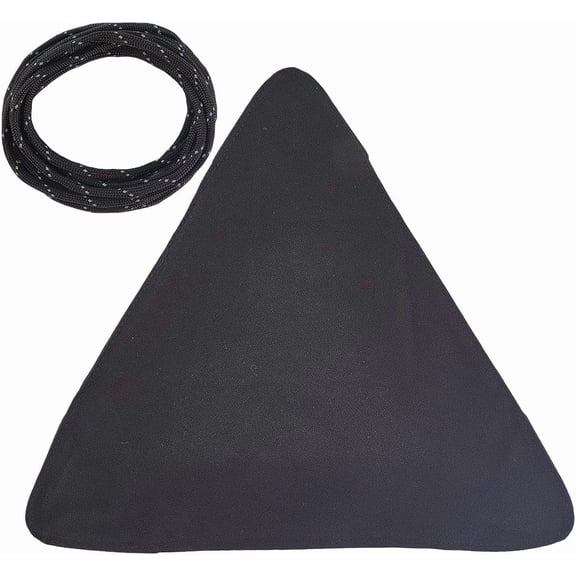 2 set Outdoor Triangular Stool Cloth Portable Folding Fishing Chair Canvas Camping Stool Black 315x390x5mm