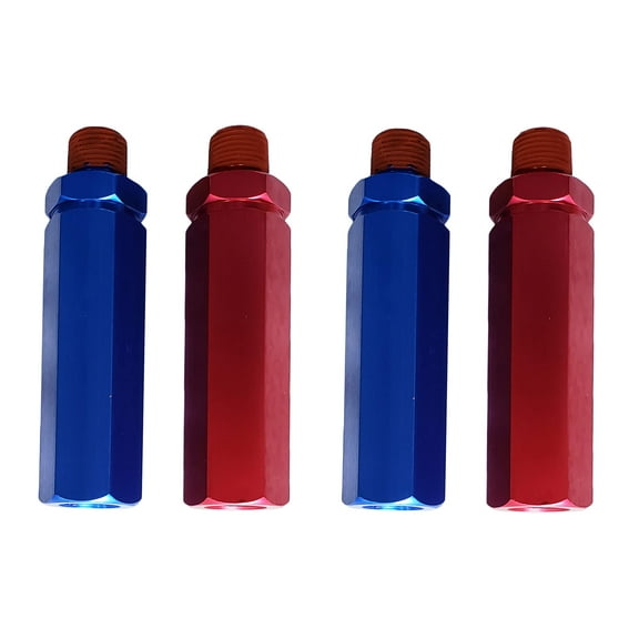 2 set of Aluminum Glad Hand Handles Grip - One Blue & One Red Set 12600 Gladhand Handles