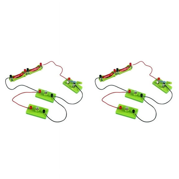 2 set x Circuit Electricity Learning Kit (2 x AA Battery Not Include) (This is just a DIY kit, not a finished product)-Green