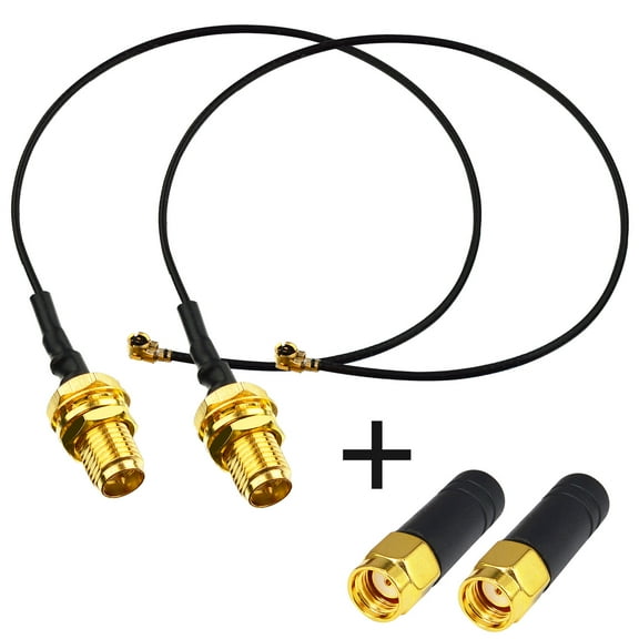 2 sets 2.4G WiFi Antenna for FPV TX Antenna with RP-SMA Female Cable Dipole Whip FPV PC Antenna