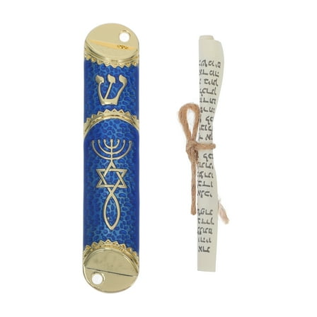 2 sets Beautiful Metal Mezuzah With Kosher Scroll Included Ideal Jewish Door Blessing For Home Decor And Thoughtful Housewarming Elegant Design For Home