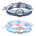 thumbnail image 1 of 2 sets String Bracelets Rope Bracelets Summer Beach Anklets for Women Men Teen Girls Valentine's Day, 1 of 5