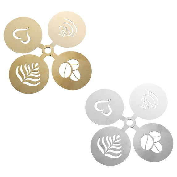 2 sets of 8 pieces coffee pulling molds coffee pulling molds bread sprinkles spray flower molds fancy - Colour mixture