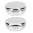 2 sets of Korean Stainless Steel Rice Bowls Traditional Steam Rice