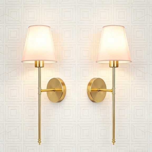 2 sets of wireless battery-powered wall lamps with remote control, suitable for bedrooms - rechargeable multi-color gold wall lamps, suitable for living rooms and corridors