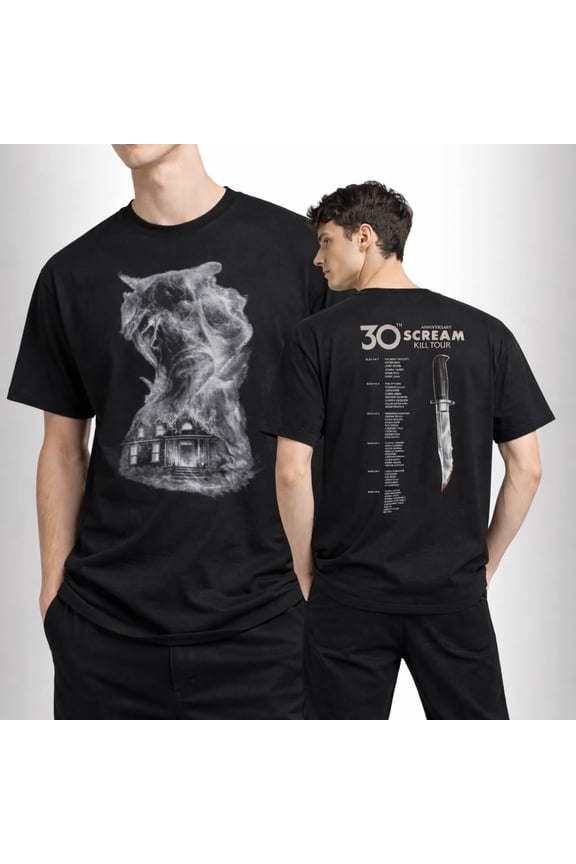 2 side Scream 7 Kill Tour Shirt, 30th Anniversary Scream Kill Tour Unisex T-Shirt;