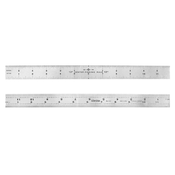2-sided Center Finder Ruler, 12 Inch