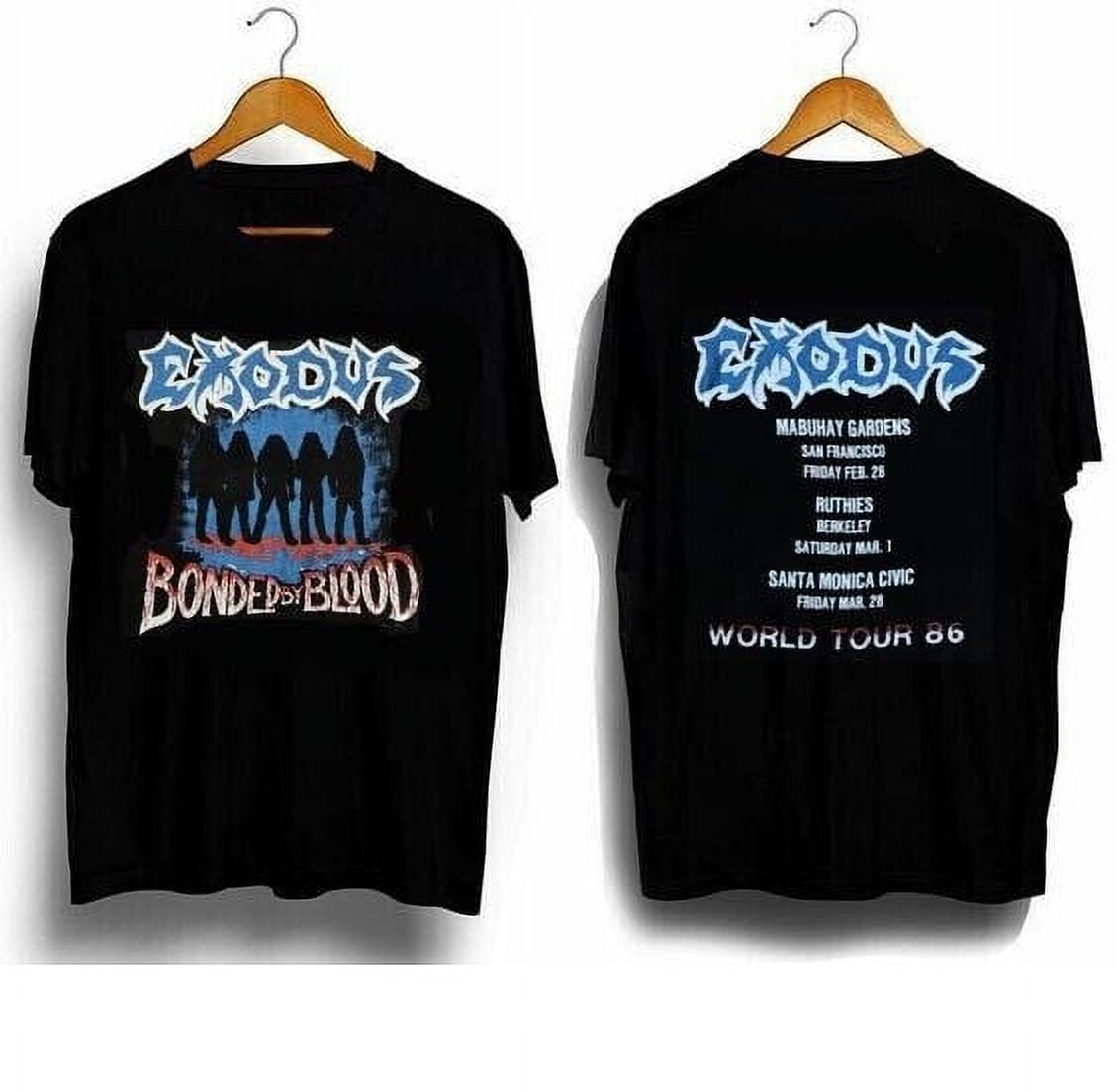 2 Sided Exodus 1986 Tour T Shirt, Metal Band Shirt - Walmart.com