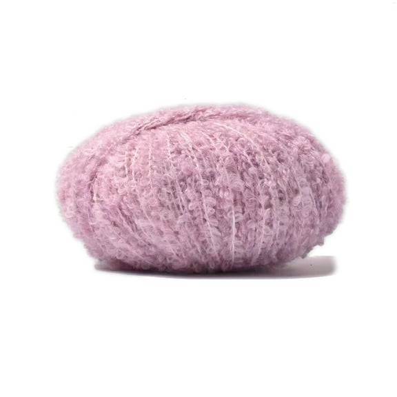 2 skein Polyester Yarn for Weaving Knitting & Crochet Pearl Pink 1~2mm about 218.72 Yards(200m)/Skein