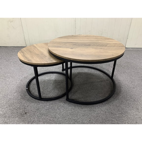 2 small round coffee tables / Can be used in multiple rooms / Meet different usage scenarios