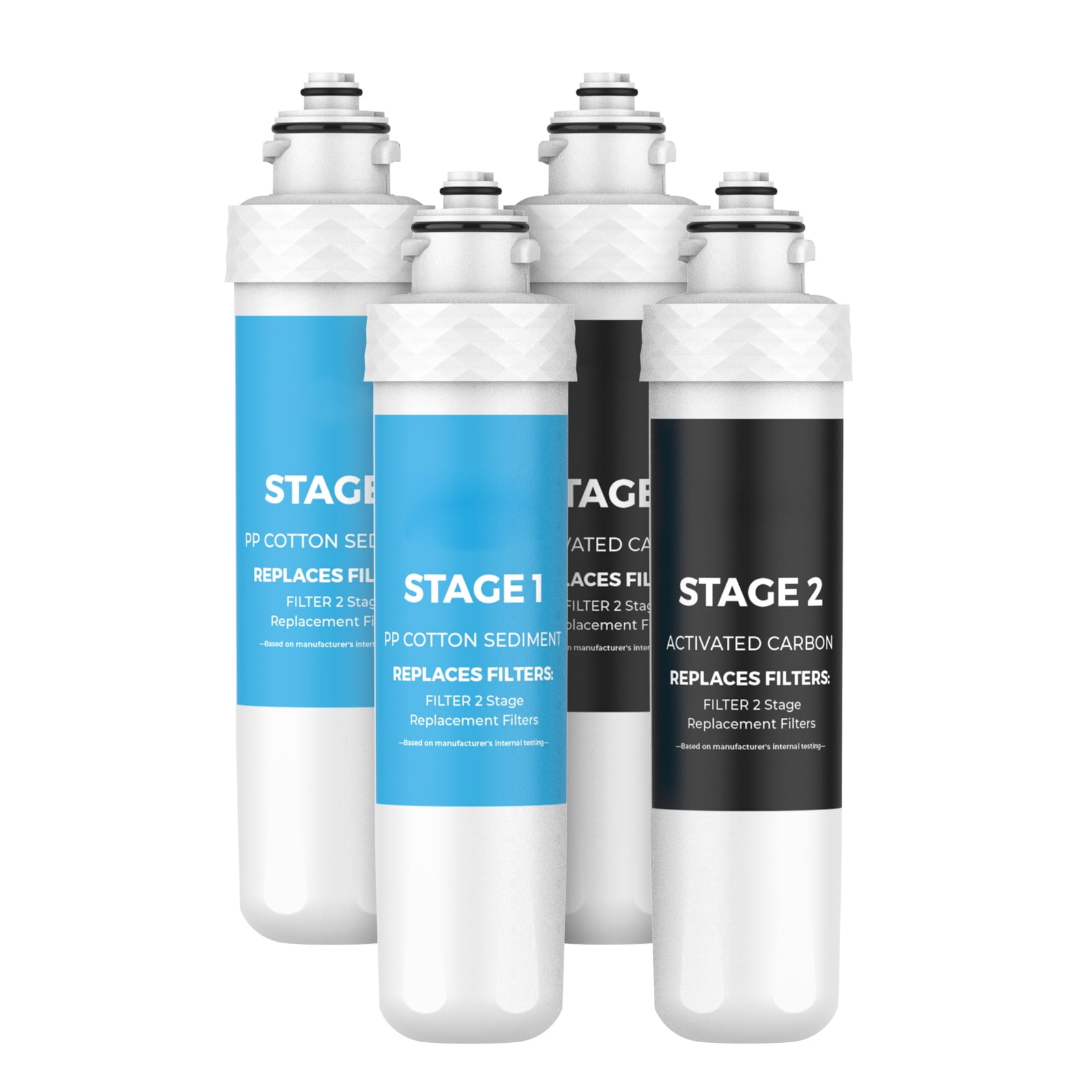 2-stage replacement filters Compatible with Bottleless Water Coolers,For Avalon Branded Bottleless Water Coolers 4 Count (Pack of 1)