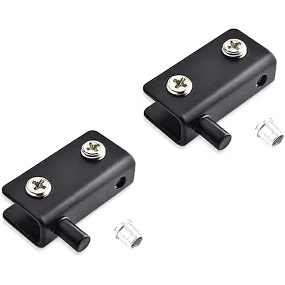 2 stainless steel glass door pivot hinges, adjustable glass