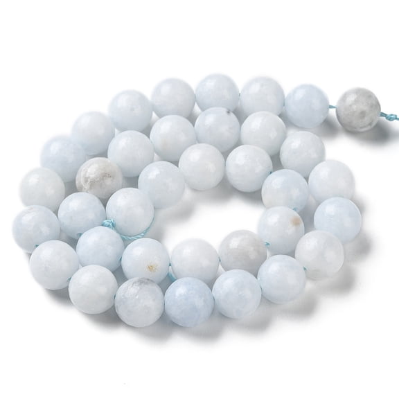 2 strand Natural Celestite/Celestine Beads Strands Round 10mm Hole: 1.3mm about 36pcs/strand 14.88''(37.8cm)