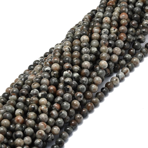 2 strand Natural Fluorescent Syenite Rock(Glow under UV Light) Beads Strands Round 6mm Hole: 0.9mm 67pcs/strand 15.55''(39.5cm)
