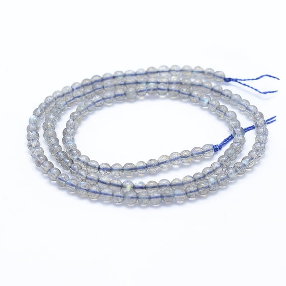2 strand Natural Labradorite Beads Strands Grade A++ Round 3mm Hole: 1mm about 120pcs/strand 15.5 inch(39.5cm)