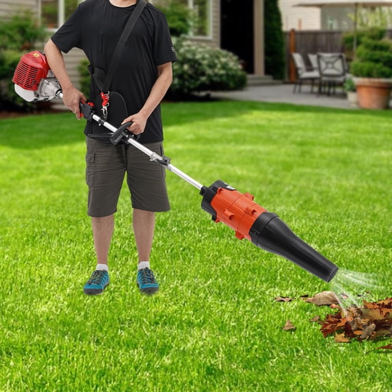 2-stroke Gasoline Engine 1.7KW 52CC Hand Held Sweeper, Artificial Grass Brush Gasoline Powered Broom, Lawn Sweeper