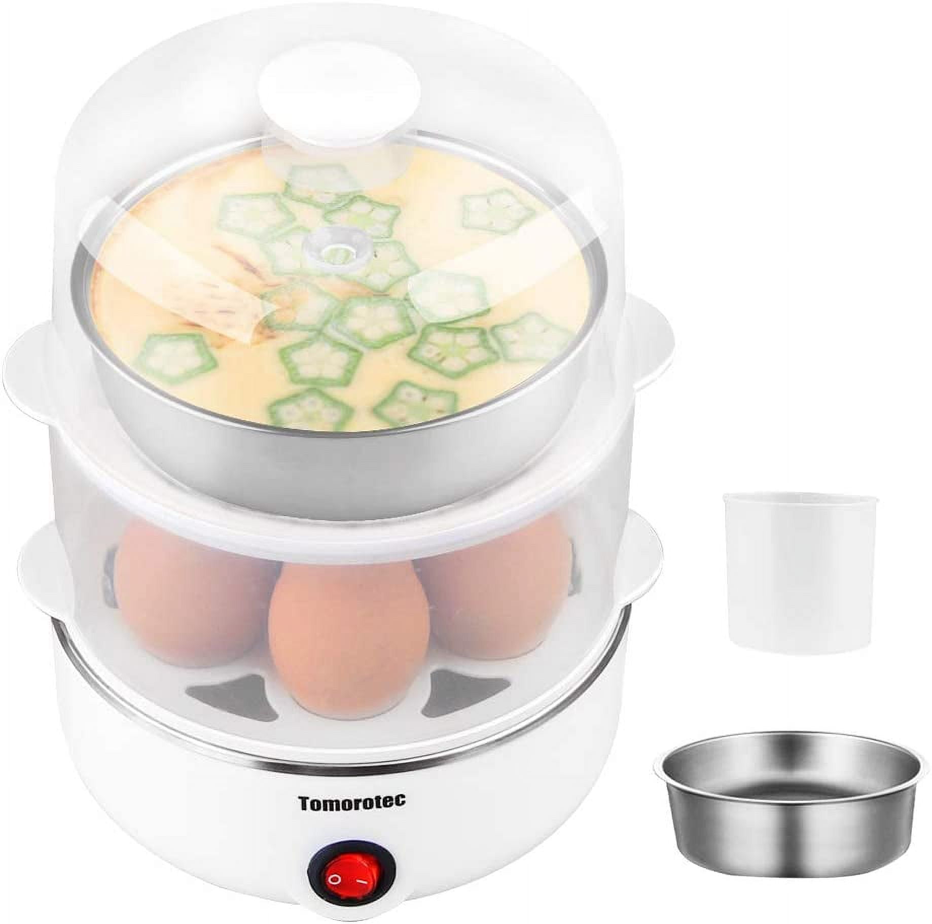 Elite Gourmet 14-Egg Capacity Black Programmable 2-Tier Egg Cooker/Steamer  EGC314CB - The Home Depot