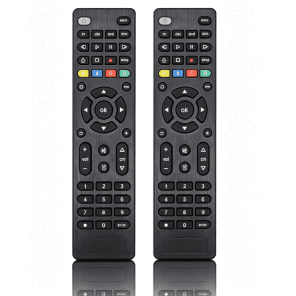 2 Universal Remote Controls Compatible With All TVs, Blu-Ray/Dvd Players, Streaming Players & Soundbars - Simple To Set Up