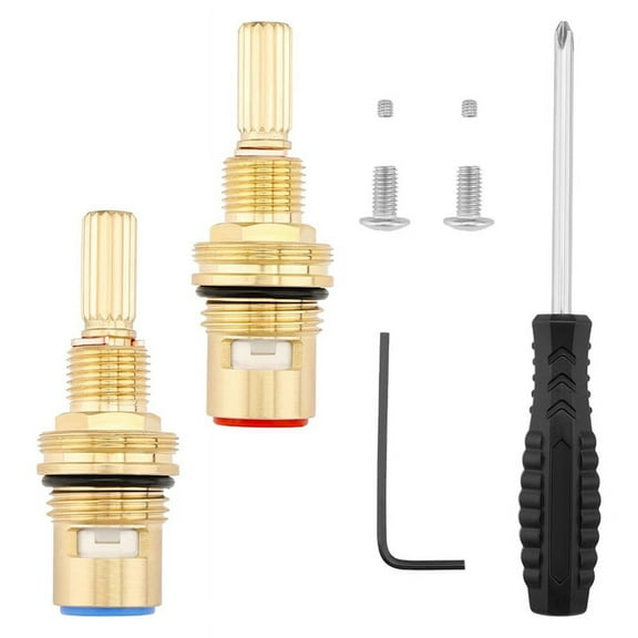 2 * valve core 1 * screwdriver-As Shown