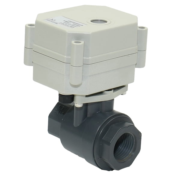2 way 1/2" PVC Proportional Modulating Electric Valve,Control Current 4-20mA