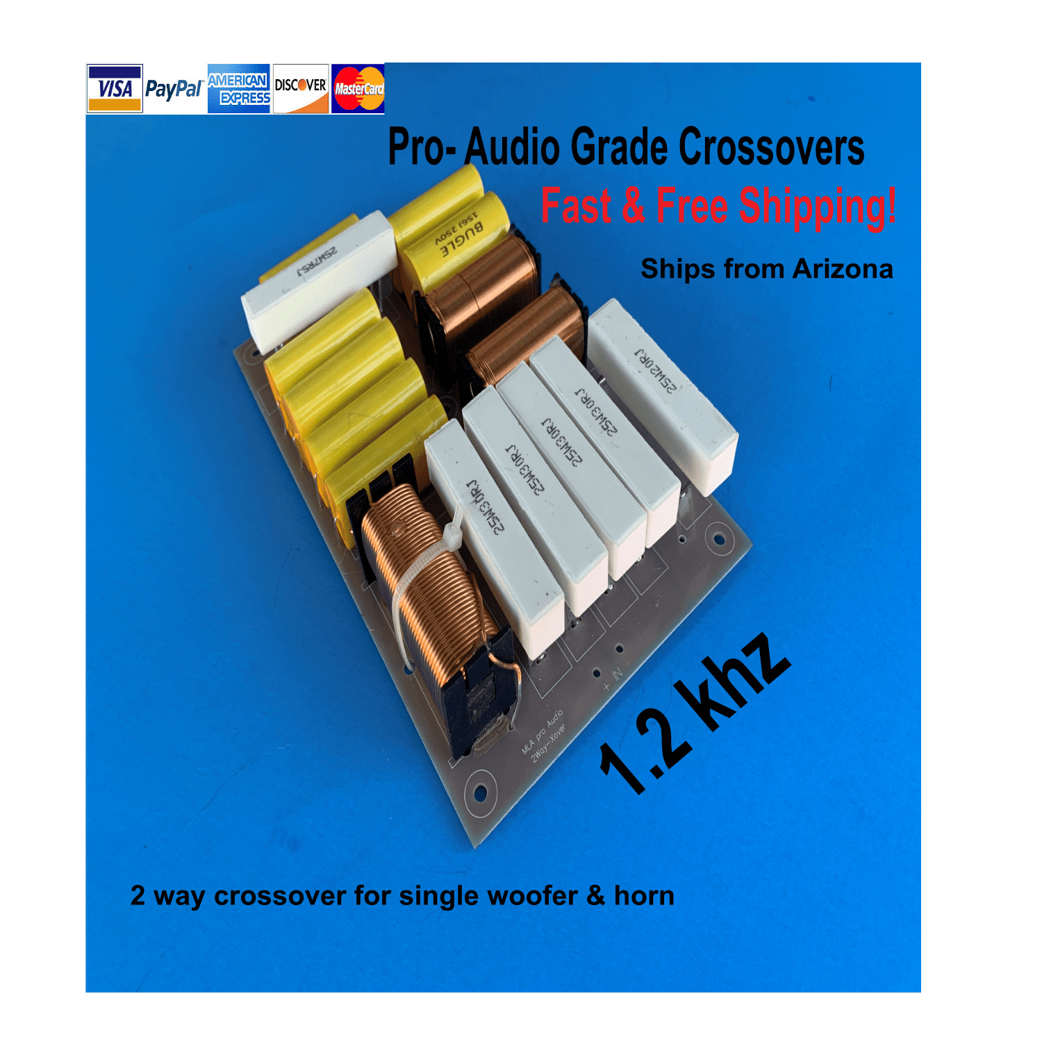 way Crossover for JBL speakers(same frequency)single