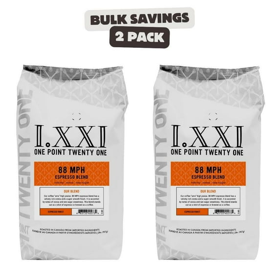 2 x 1.21 88MPH ESPRESSO WHOLE BEAN 2LB