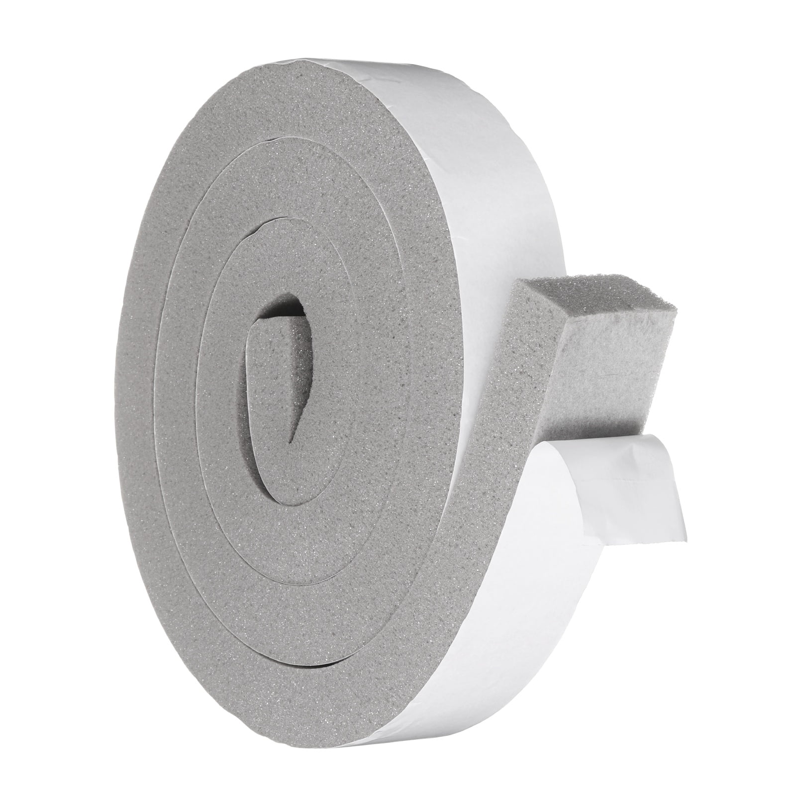 2" x 1-3/16" Foam Weather Stripping, Self Adhesive Door Seal Insulation Strips, Soundproofing Foam Seal Tape for Door/Window, Air Conditioning (6.56 Ft Total Length in 1 Roll)