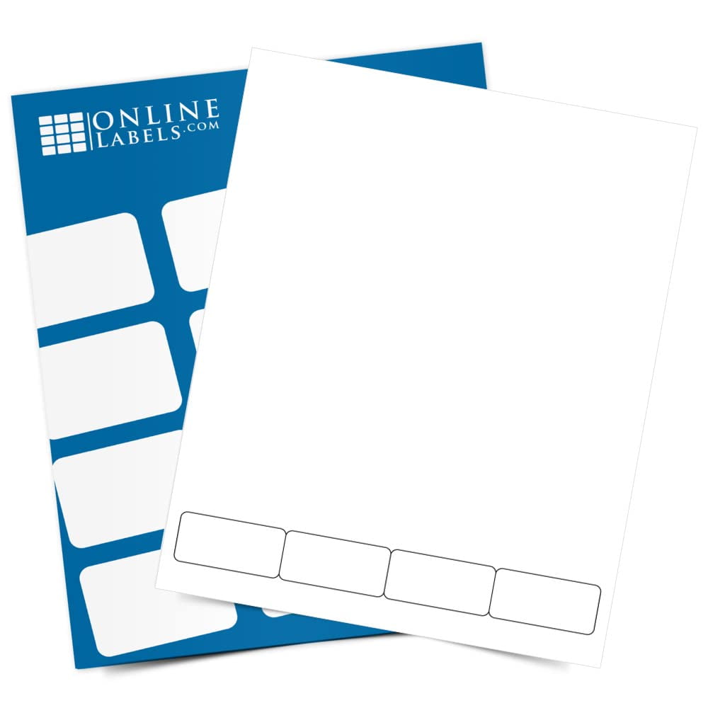 2 x 1 Integrated Form Label Sheet - Combination Paper + Labels ...