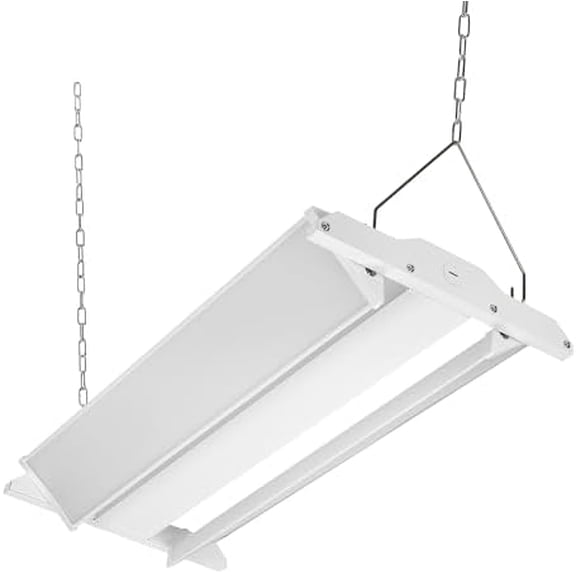 2' x 1' LED Linear High Bay Shop Light Fixture, Rotating Adjustable Light Panels 135, 13,500 Lumens, 5000K Daylight, 110 Watts, 120-277V, Commercial Bay Lights for Warehouse Factory Garage