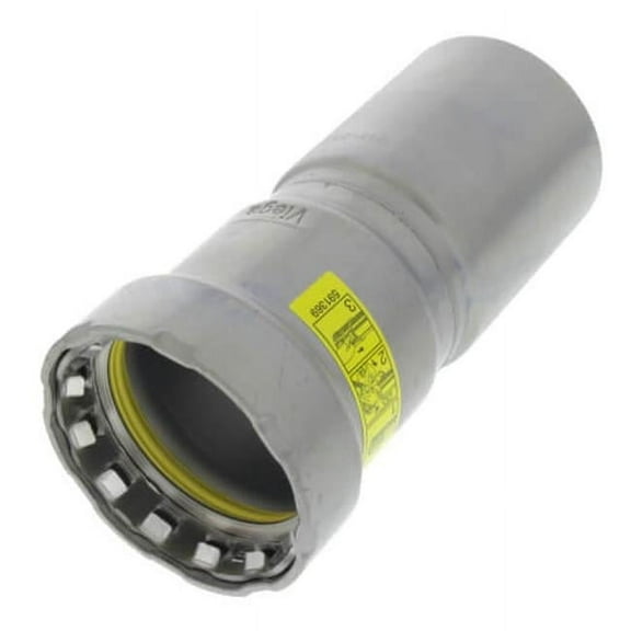 2 x 1 in. Steel Reducer MegaPressG, Pipe x Press Fitting, Black