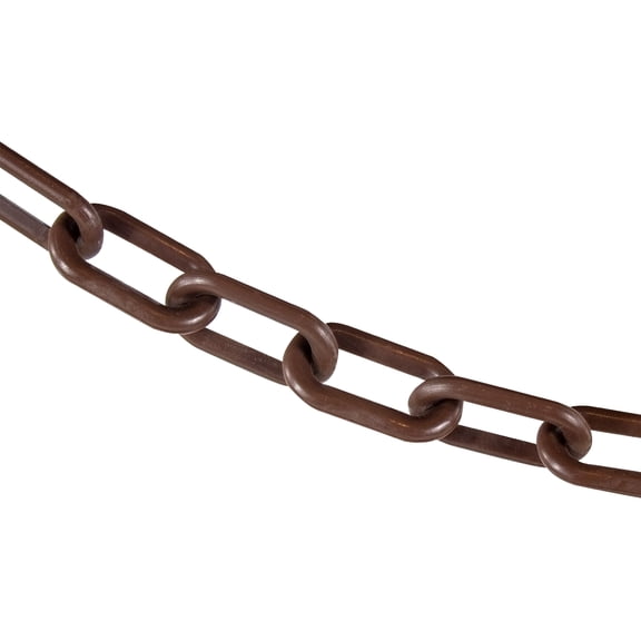 2" x 10 Brown Plastic Safety Chain