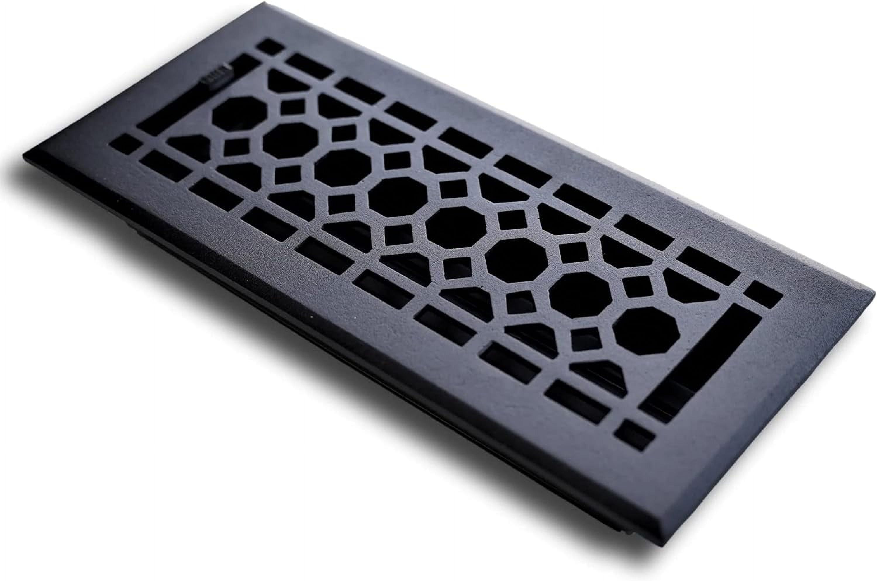 2 X 10 Cast Iron Honeycomb Vent Cover Black Overall 3 75 X 11 5 2-x-10-cast-iron-honeycomb-vent-cover-black-overall-3-75-x-11-5