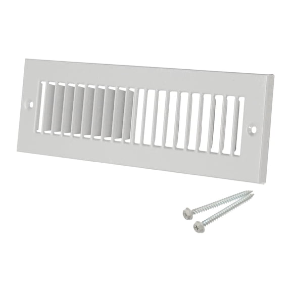 2" x 10" Duct Opening Vent Cover, Toe Kick Vent Cover HVAC for Wall Floor, Gray-Outer Size: 3.4" x 11.4"