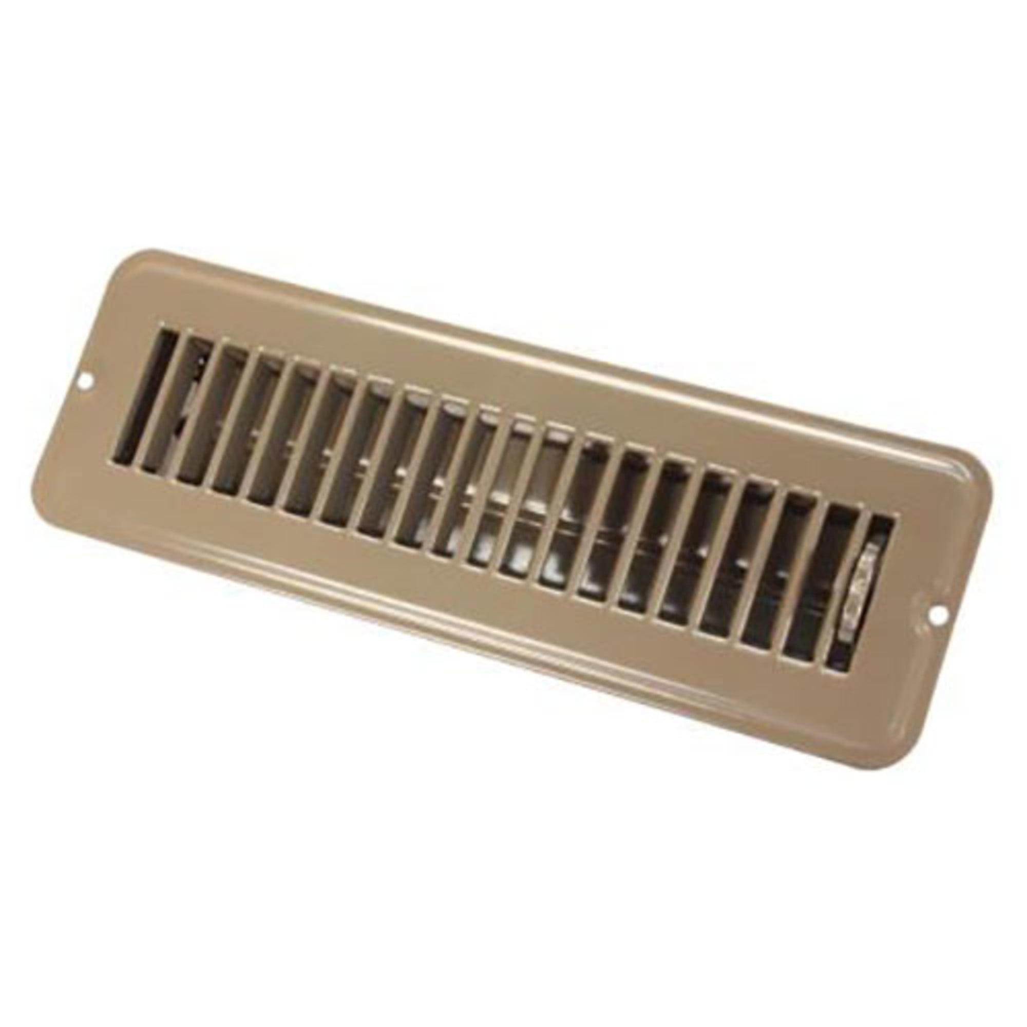 Brown Metal Dampered Floor Register 3-3/4" x 11-1/2"