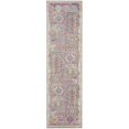 thumbnail image 1 of 2â€™ x 10â€™ Gray Distressed Ornamental Runner Rug, 1 of 11