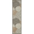 thumbnail image 1 of 2â€™ x 10â€™ Natural and Gray Indoor Outdoor Runner Rug, 1 of 6