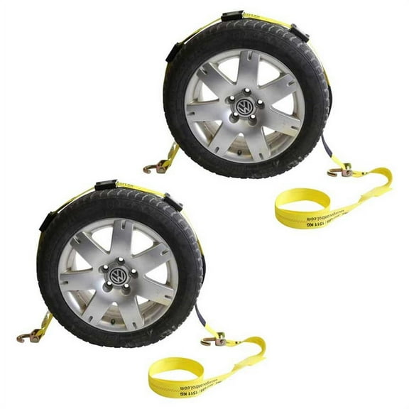 2" x 10' OEM Replacement Wheel Strap with 2 Swivel J Hooks and 3 Adj
