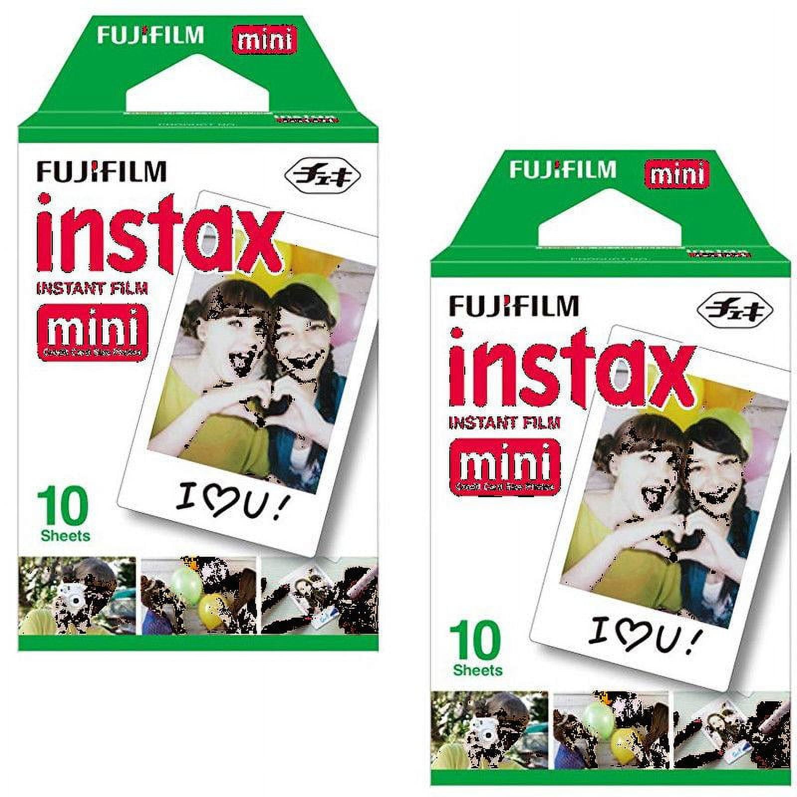 2 x 10 Prints (Total 20) Fujifilm Instax Mini Instant Film for Fuji 9 8 7s SP1 Walmart