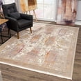 thumbnail image 1 of 2 x 10 ft. Beige Faded Tribal Motifs Runner Rug, 1 of 1