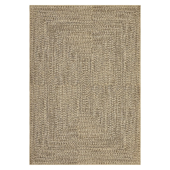 2 x 10 ft Polyester Beige Yellow Rectangular Laundry Hallway Entryway Bathroom Kitchen Solid Modern Machine Washable Runner Rug