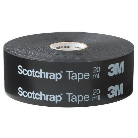 2" x 100' Black 3M™ 51 Scotchwrap™ Corrosion Protection Tape - 12 Per Case