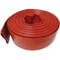 thumbnail image 1 of 2" x 100' High Pressure Red Lay Flat Discharge and Backwash Hose, 1 of 3