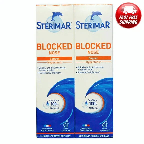 2 x 100ml Sterimar Blocked Nose