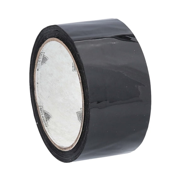Black Color Carton Box Sealing Packing Packaging Tape 2 Mil Thick 12 Rolls 1.88 Inch x 110 Yards