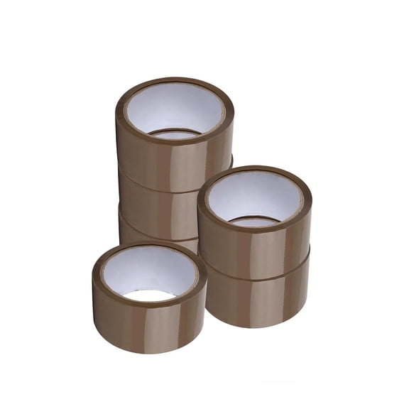 Shield Tape 1.88 Inch x 110 Yards Tan Carton Sealing Tape Packing Shipping, 1.75 Mil 12 Rolls