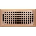 thumbnail image 1 of 2" x 12" (3.5" x 13.125" Overall) Polished Copper Mission Register with Damper (HVAC Vent Cover), 1 of 9